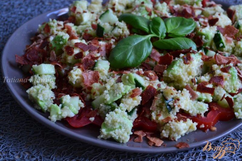 Фото приготовление рецепта: Овощной салат с крупой шаг №8