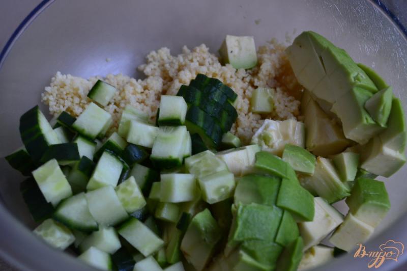 Фото приготовление рецепта: Овощной салат с крупой шаг №6
