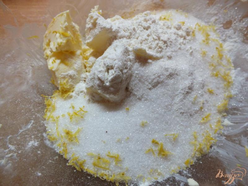 Фото приготовление рецепта: Детское лимонное печенье шаг №2