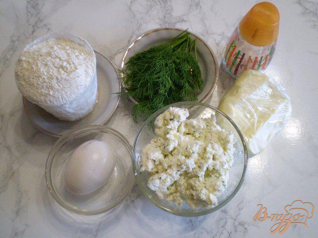 Фото приготовление рецепта: Ленивые вареники соленые с сыром и укропом шаг №1