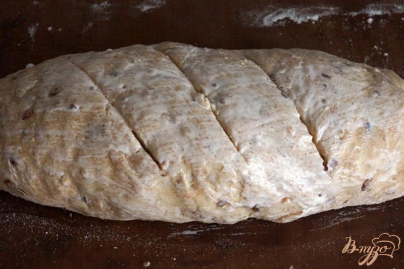 Фото приготовление рецепта: Хлеб «Цельнозерновой» с горчицей и семенами льна шаг №8