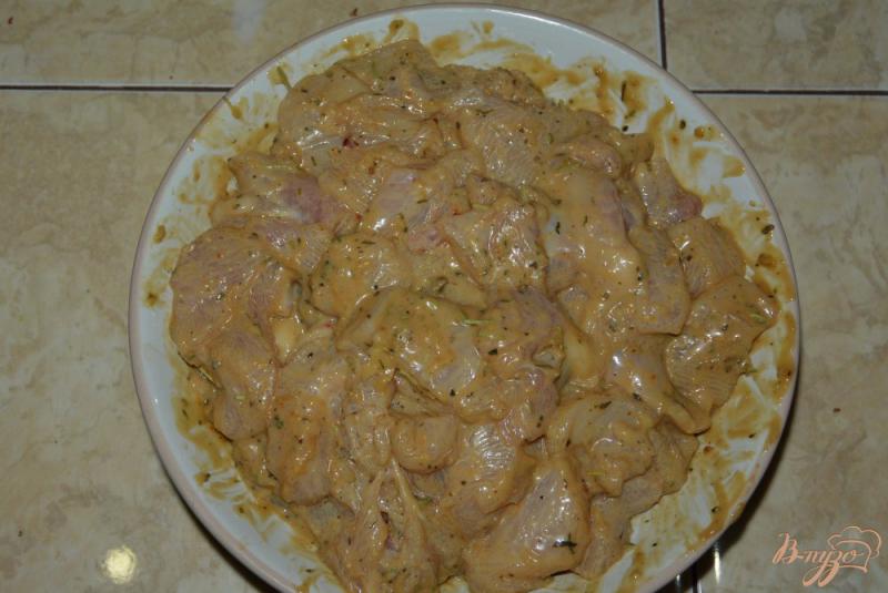 Фото приготовление рецепта: Куриное филе в арахисовом соусе шаг №7