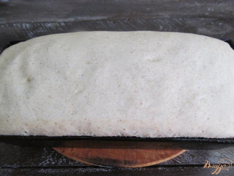 Фото приготовление рецепта: Хлеб с добавлением льняной клетчатки и муки шаг №8