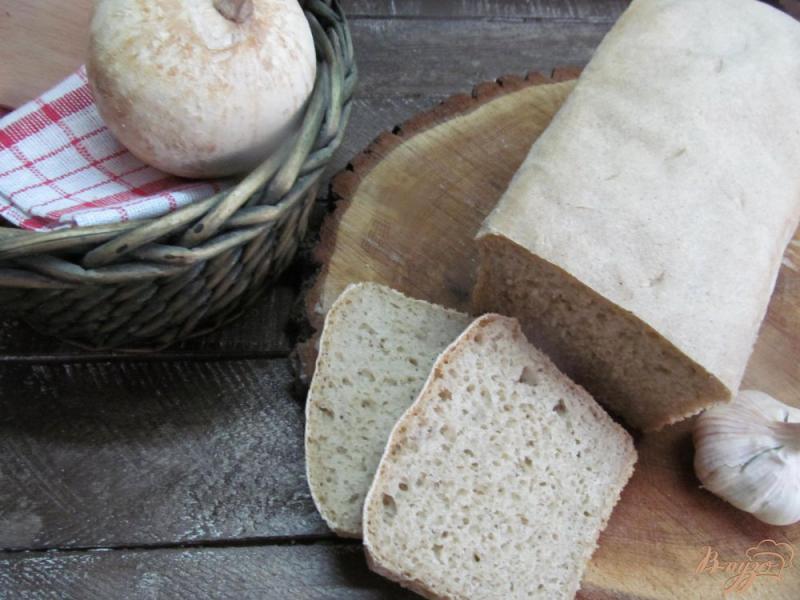 Фото приготовление рецепта: Хлеб с добавлением льняной клетчатки и муки шаг №11