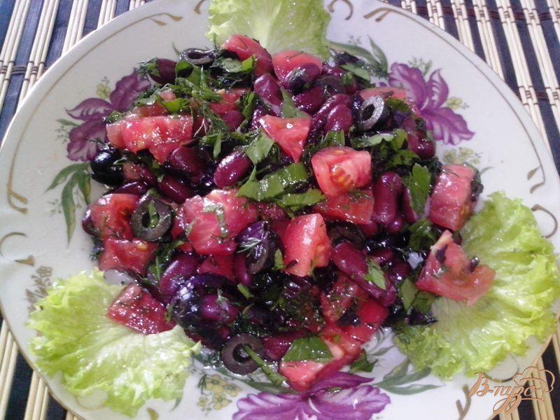 Фото приготовление рецепта: Салат с красной фасолью по-итальянски шаг №3