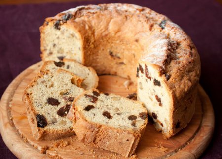 Кекс с орехами и изюмом Кекс с орехами и изюмом