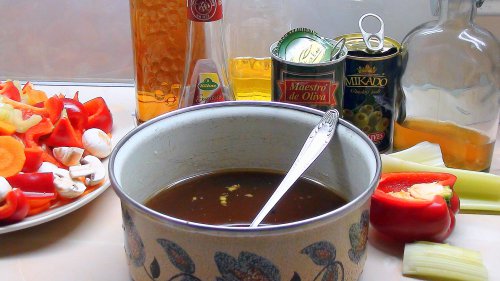 Маринованные морепродукты и овощи Маринованные морепродукты и овощи