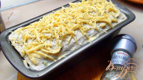 Террин из курицы с фисташками под сырной корочкой. Террин из курицы с фисташками под сырной корочкой.