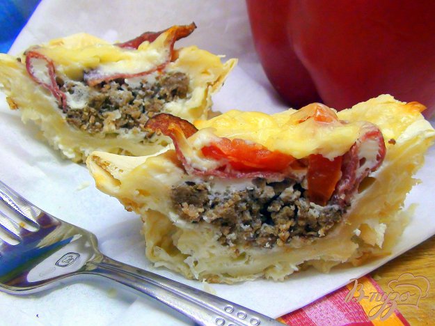 Рецепт Корзиночки из лаваша с омлетом. Ещё одна идея для субботнего завтрака.