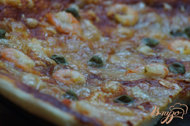 Рецепт Пицца с креветками и каперсами