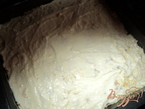 Запеканка из творога и кукурузных хлопьев с курагой. Запеканка из творога и кукурузных хлопьев с курагой.