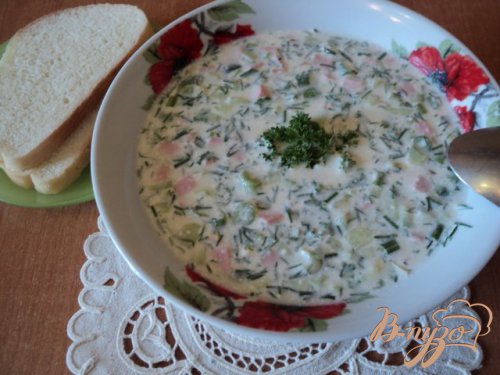 Окрошка на кефире и айране. Окрошка на кефире и айране.