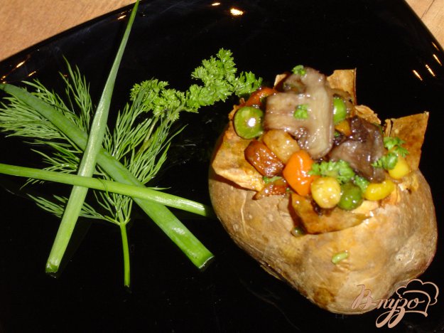 Рецепт Запеченный картофель с овощами