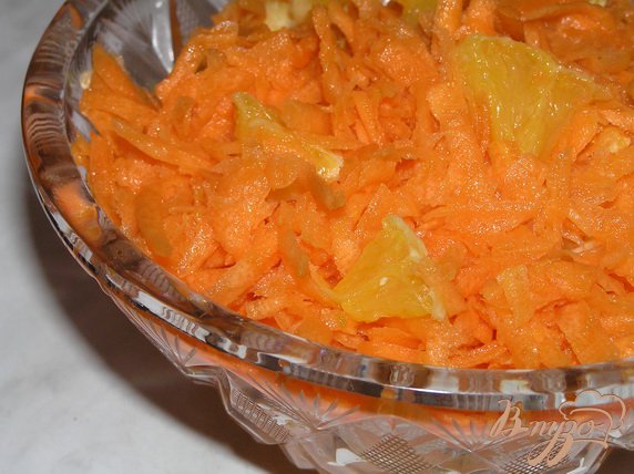 Рецепт Салат из моркови с апельсинами по-мароккански