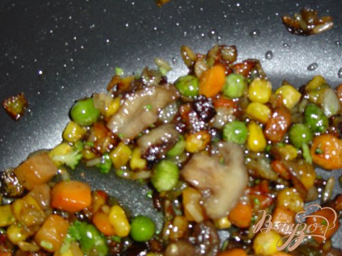 Запеченный картофель с овощами Запеченный картофель с овощами