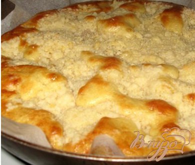 Абрикосовый пирог со штрейзелем "Пушистый"