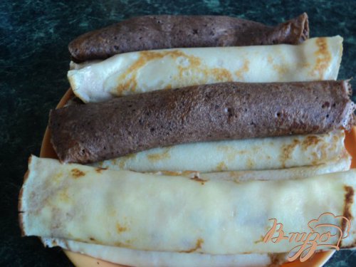 Блинный пирог с творожной начинкой. Блинный пирог с творожной начинкой.