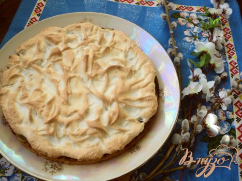 Корж с яблочной начинкой. Корж с яблочной начинкой.