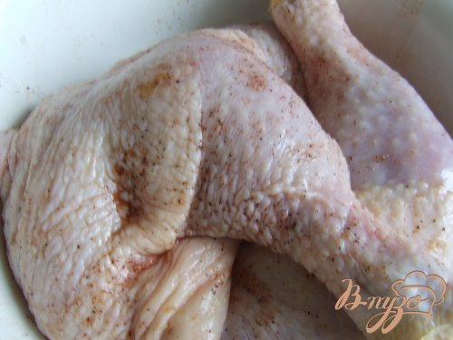 Куриные бедрышки с брокколи и мандаринами Куриные бедрышки с брокколи и мандаринами