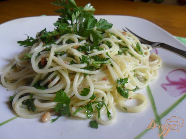 Рецепт Спагетти с петрушечным песто