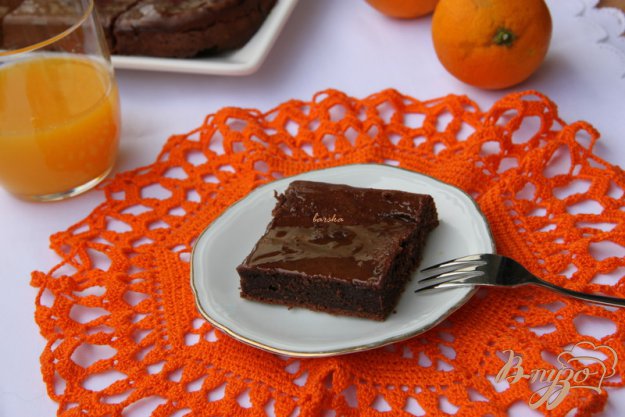 Рецепт Сметанно-шоколадный кекс с апельсиновой глазурью