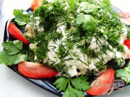 Рецепт Простой рыбный салат