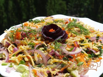 Рецепт Свекольный карпаччо с овощами