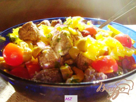 Салат "Мясные шарики" Салат "Мясные шарики"