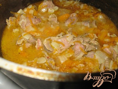 Плов с куриными желудками Плов с куриными желудками