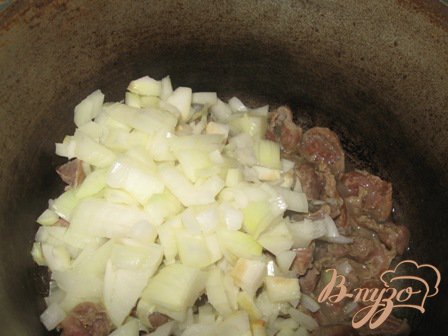 Плов с куриными желудками Плов с куриными желудками
