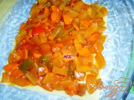 Лазанья с овощами и фаршем Лазанья с овощами и фаршем