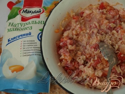 Закусочный торт из баклажановых оладий. Закусочный торт из баклажановых оладий.