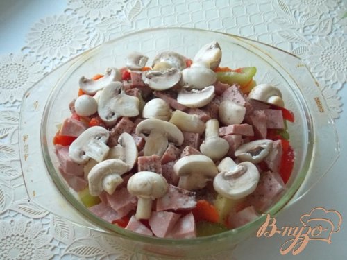 Чихиртма с овощами и колбасой Чихиртма с овощами и колбасой