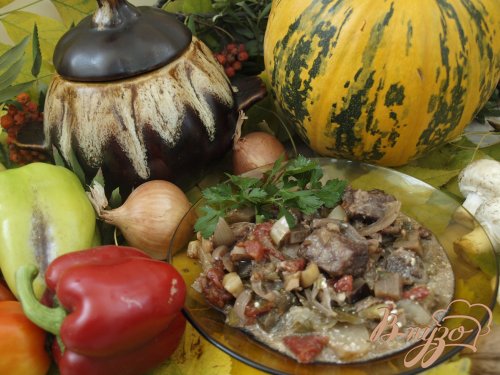 Мясо по-грузински с овощами Мясо по-грузински с овощами