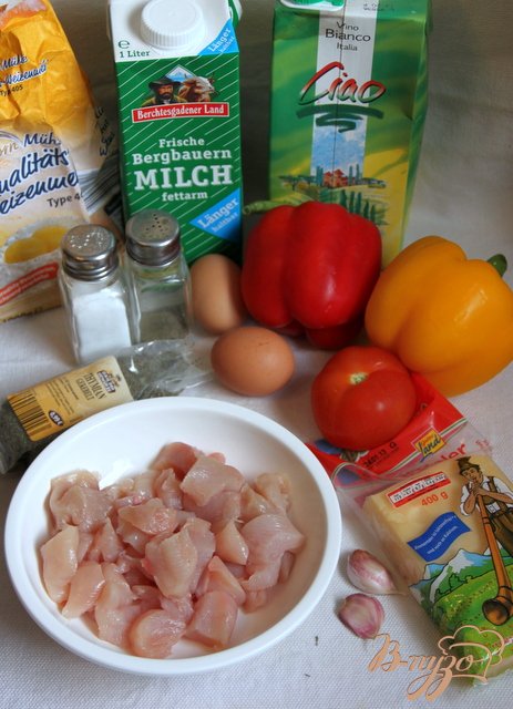 Фриттата-перевертыш с курицей Фриттата-перевертыш с курицей