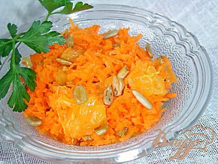 Рецепт Морковный салат с апельсином