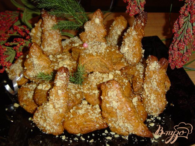 Рецепт Рождественское печенье с медом и орехами "Меломакарона"