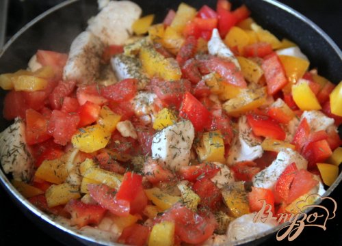 Фриттата-перевертыш с курицей Фриттата-перевертыш с курицей