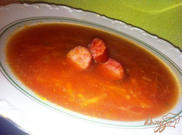 Рецепт Томатный острый суп.