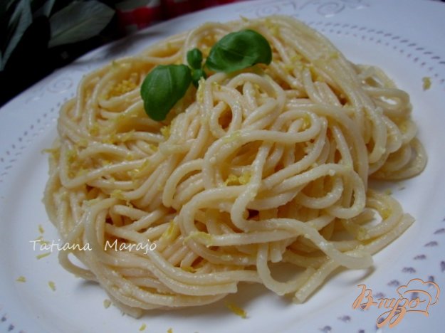 Рецепт Спагетти с лимонной цедрой
