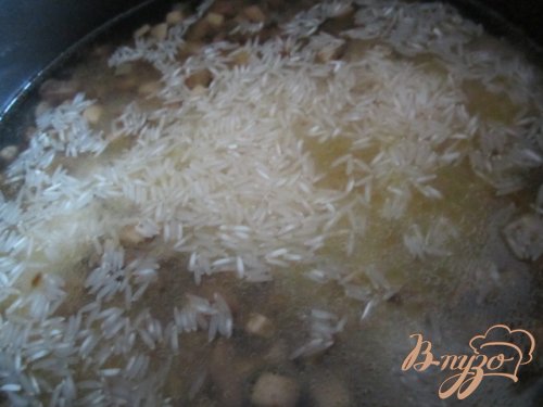 Рис с грибами и сыром Рис с грибами и сыром