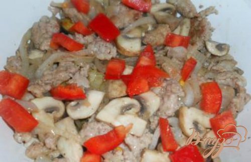 Запеканка из баклажанов, фарша и грибов Запеканка из баклажанов, фарша и грибов