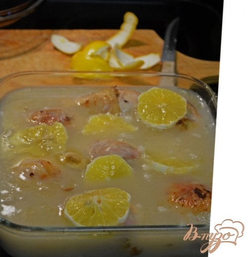 Курица с лимоном и чесноком Курица с лимоном и чесноком