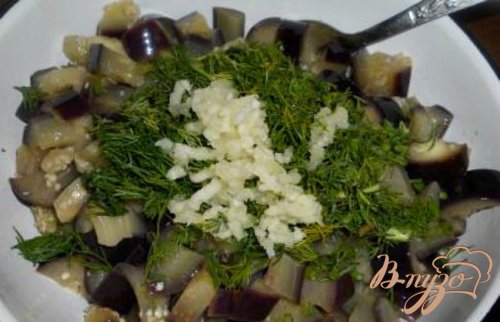 Салат из баклажанов и перца Салат из баклажанов и перца