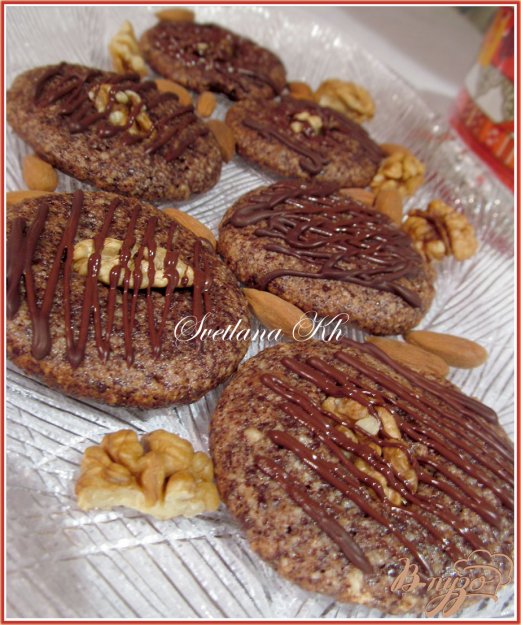 Рецепт Шоколадно-ореховое печенье без муки