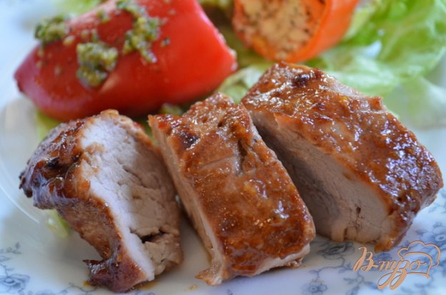 Рецепт Свиная вырезка в маринаде барбекю