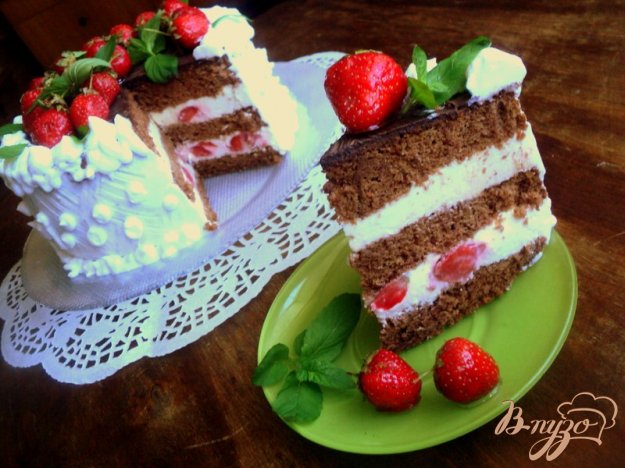 Рецепт Шоколадный бисквитный торт
