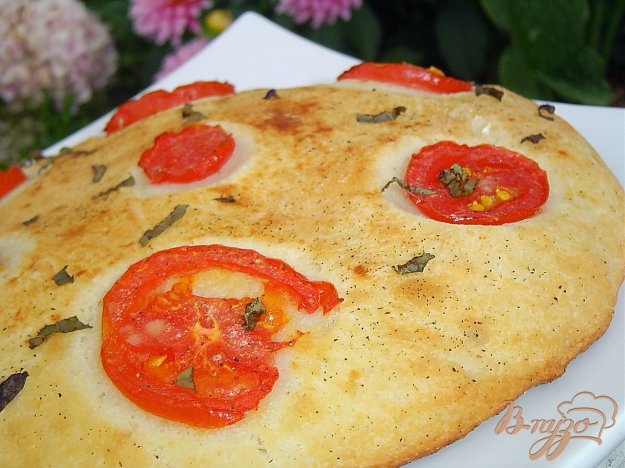 Рецепт Великолепная лепешка с помидорами