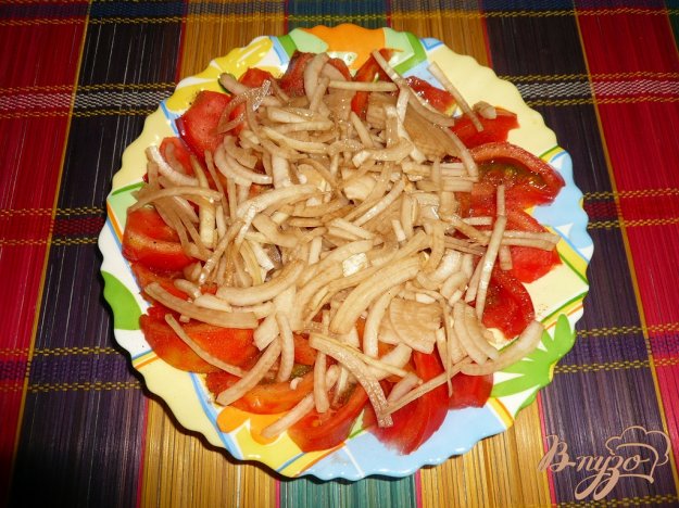 Рецепт Помидорно-луковый салат