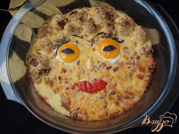 Рецепт Запеканка из поленты с ветчиной и овощами